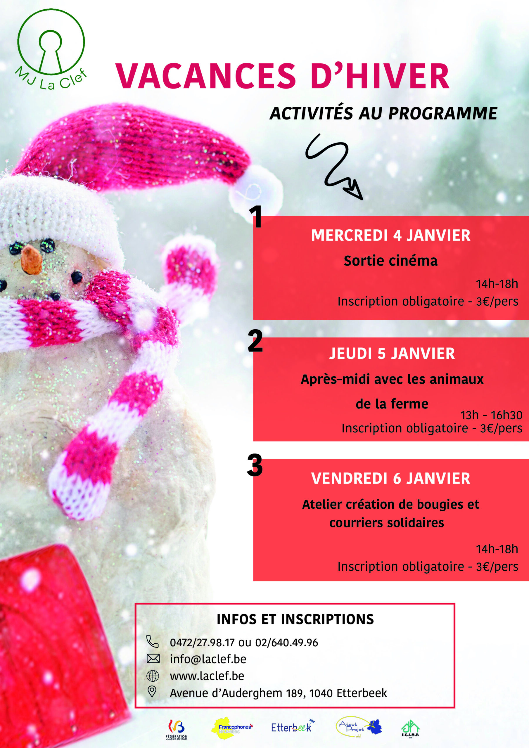 Activités vacances d'hiver