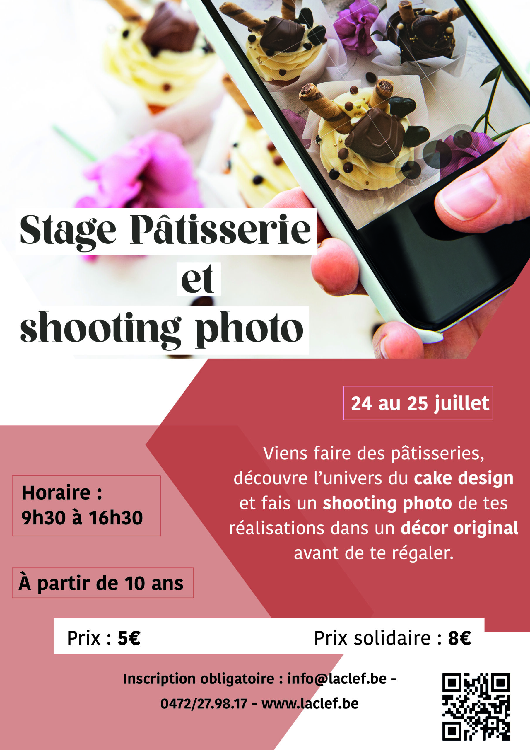 Stage Pâtisserie et shooting photo