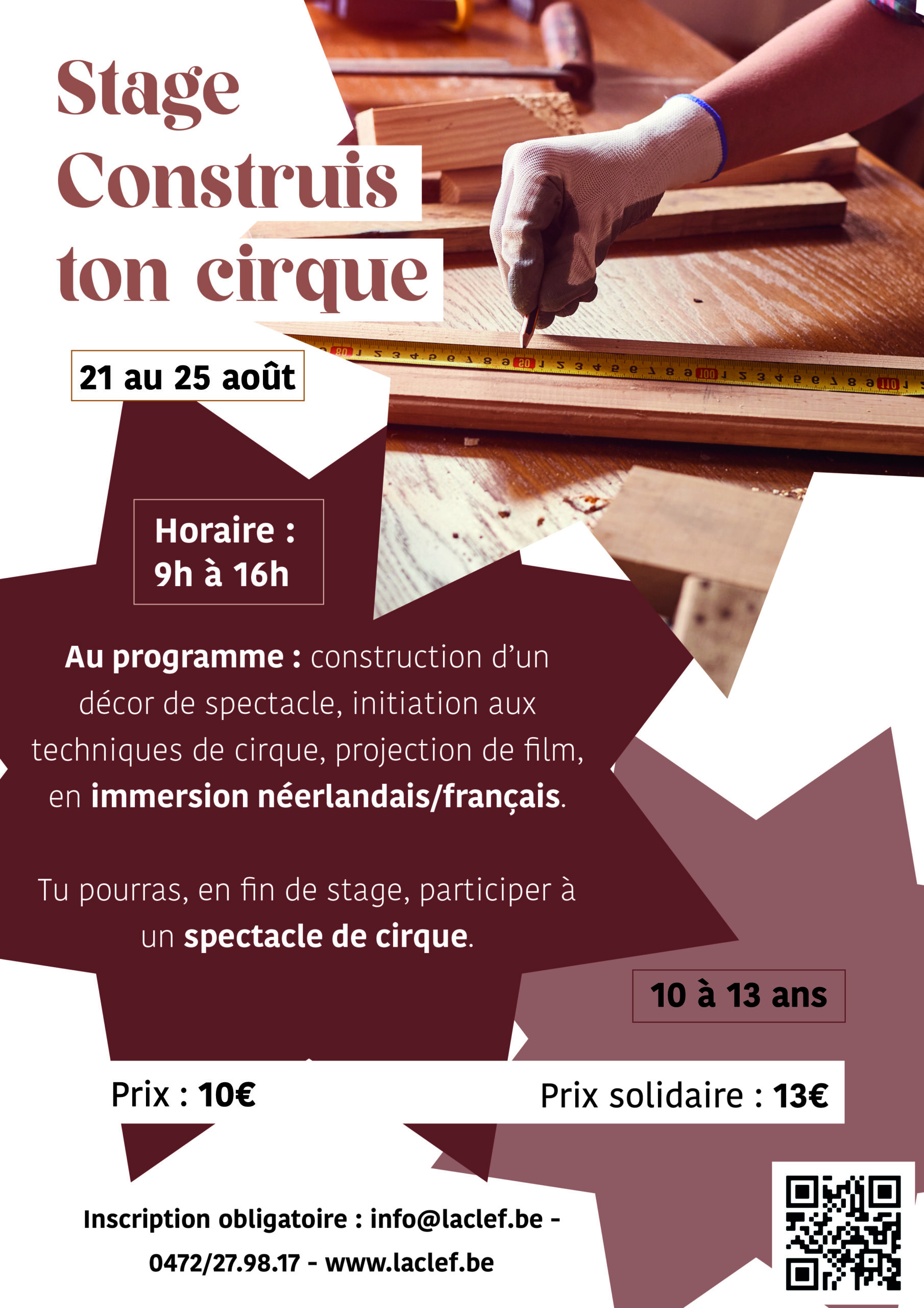 Stage Construis ton cirque