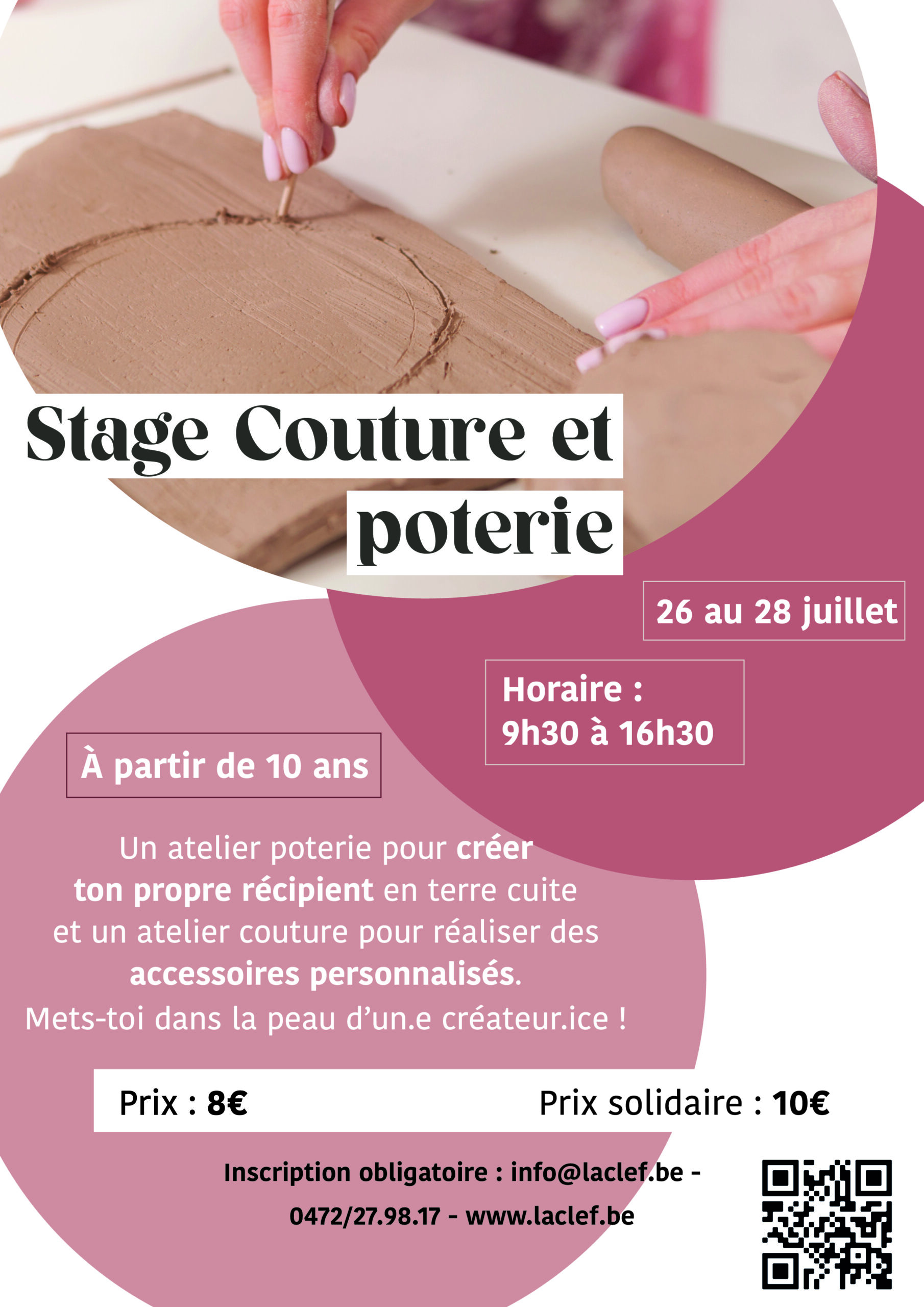 Stage Couture et poterie