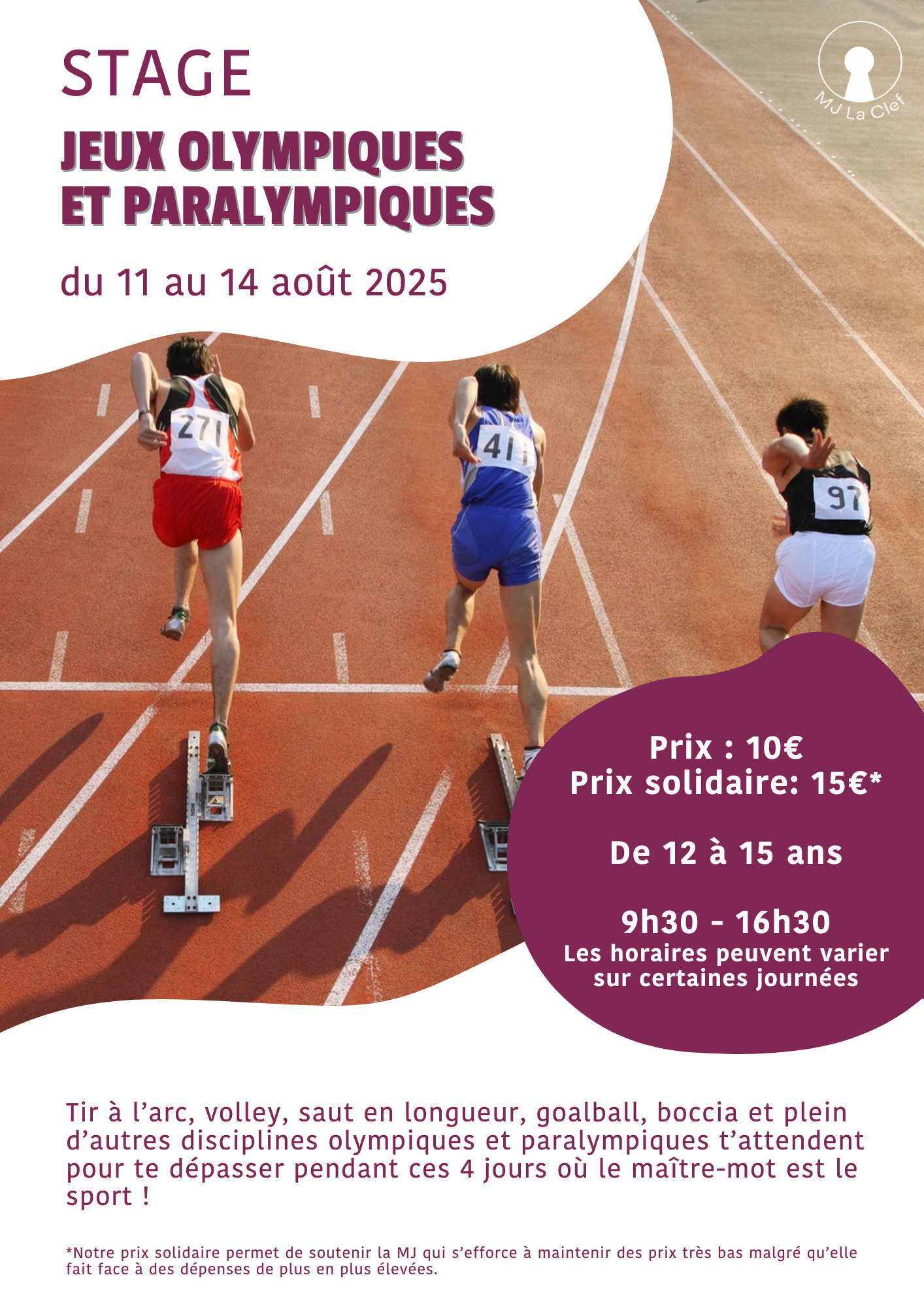 Stage Jeux olympiques et paralympiques