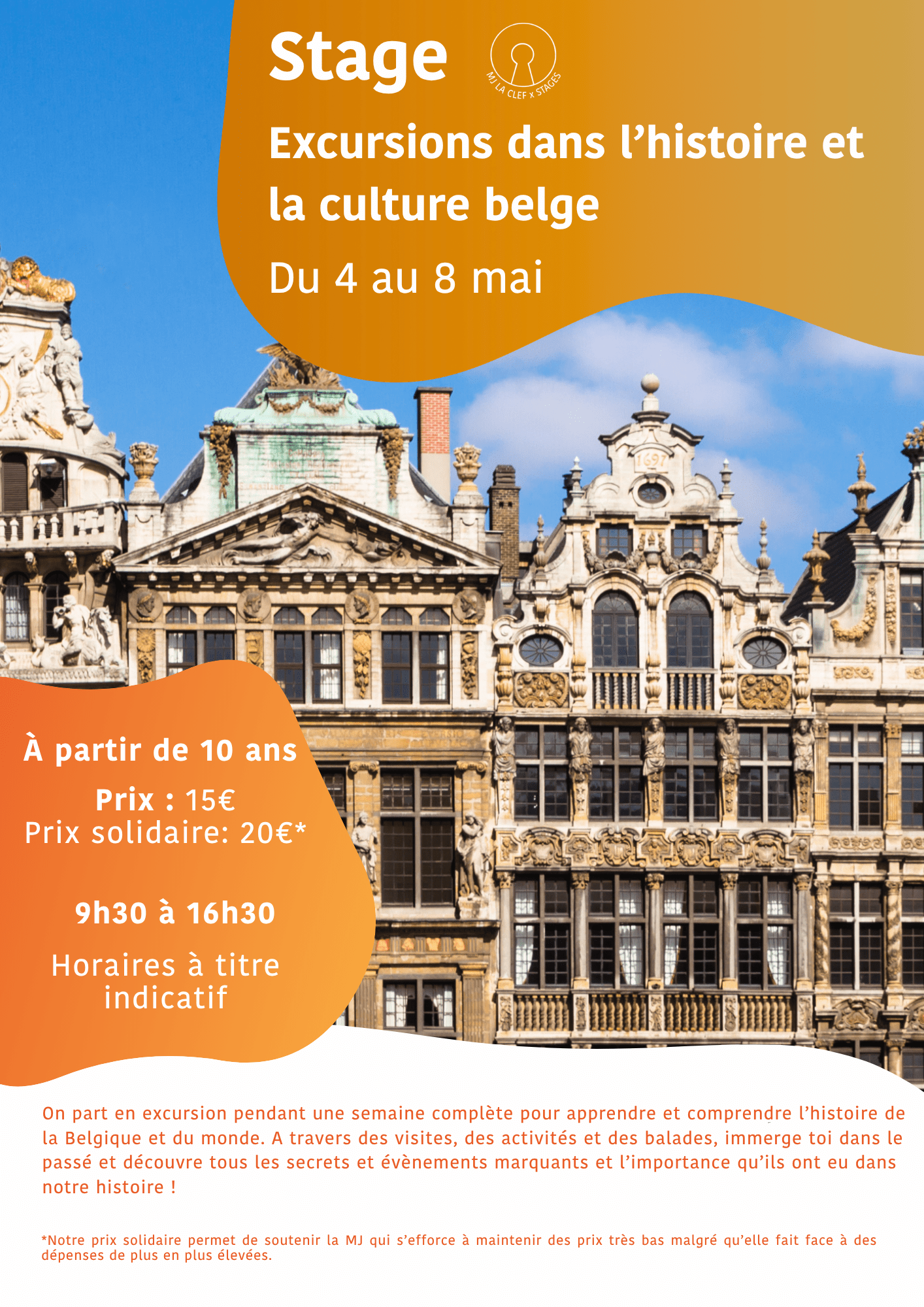 Stage Excursions dans l’histoire et  la culture belge