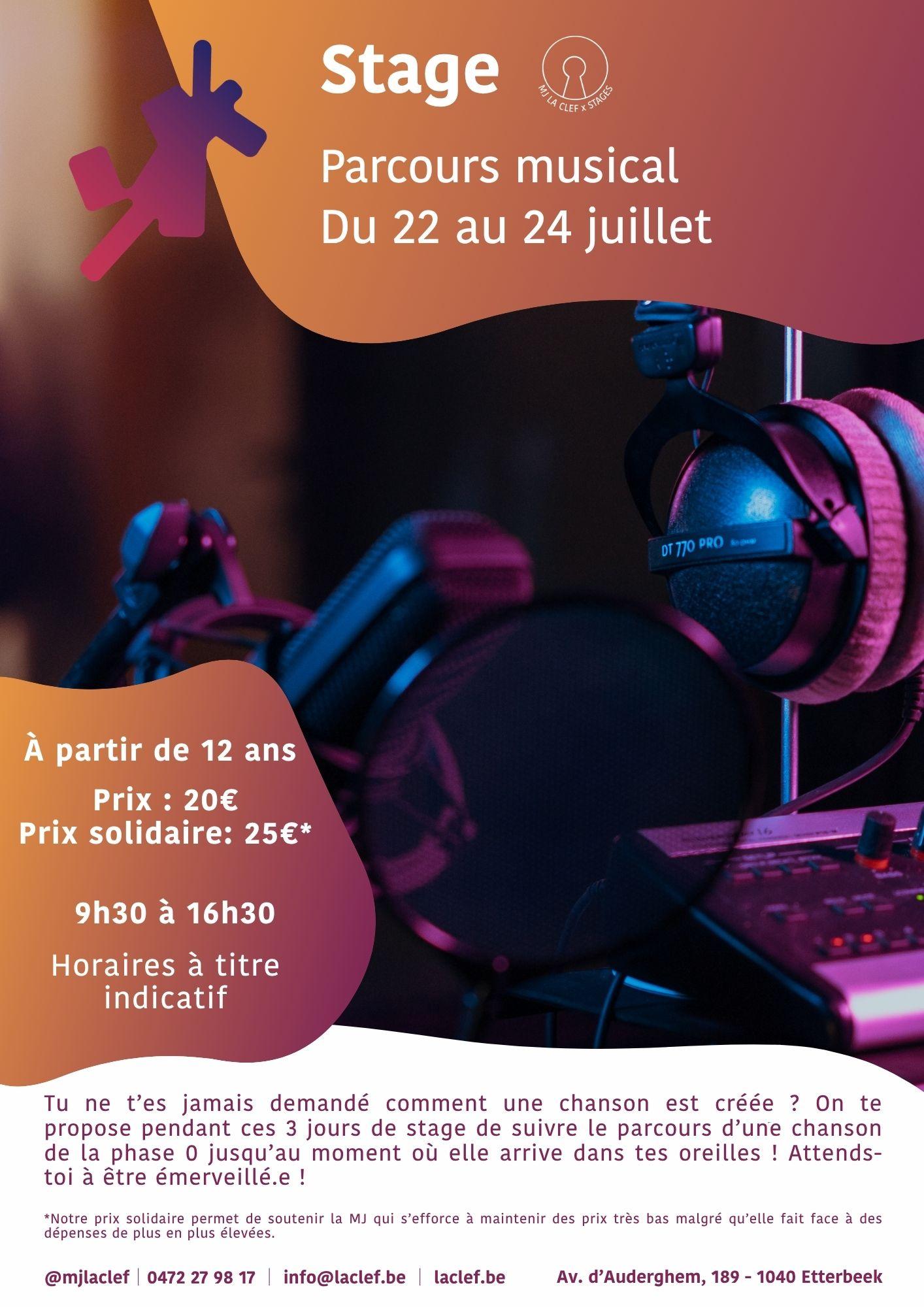 Stage : Parcours Musical