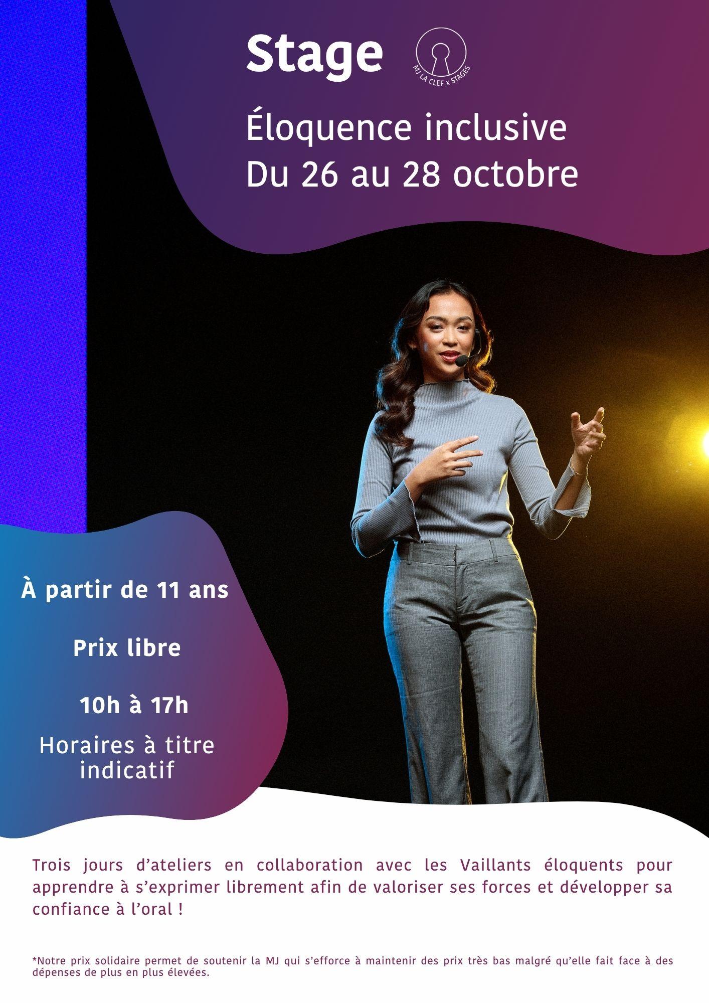 Stage éloquence inclusive 🎤